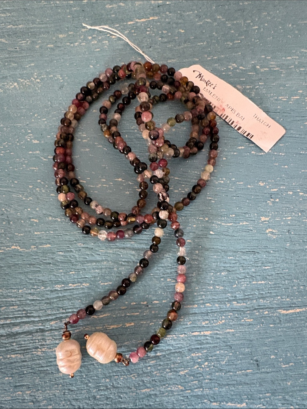 Brand new with tag Thatch, tourmaline and freshwater, pearl lariat